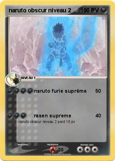 Pokemon naruto obscur niveau 2