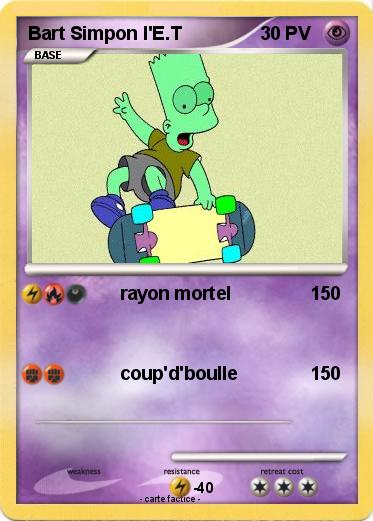 Pokemon Bart Simpon l'E.T