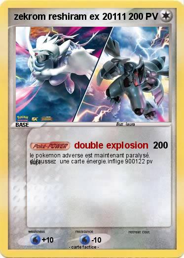 Pokemon zekrom reshiram ex 20111