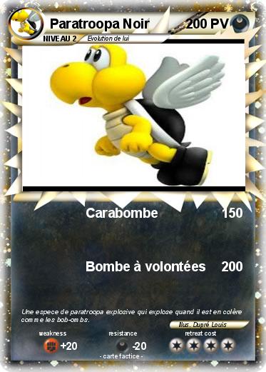 Pokemon Paratroopa Noir