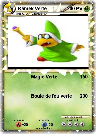 Pokemon Kamek Verte