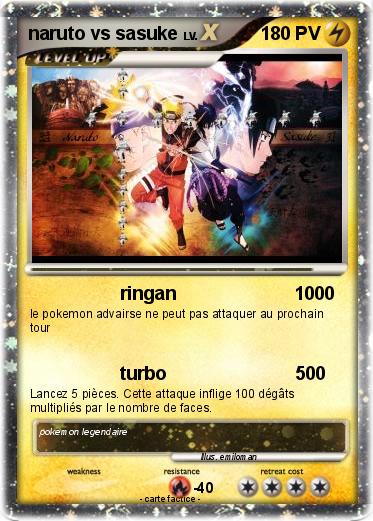 Pokemon naruto vs sasuke