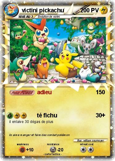 Pokemon victini pickachu