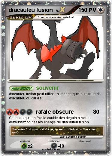 Pokemon dracaufeu fusion