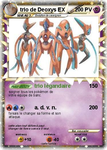 Pokemon trio de Deoxys EX
