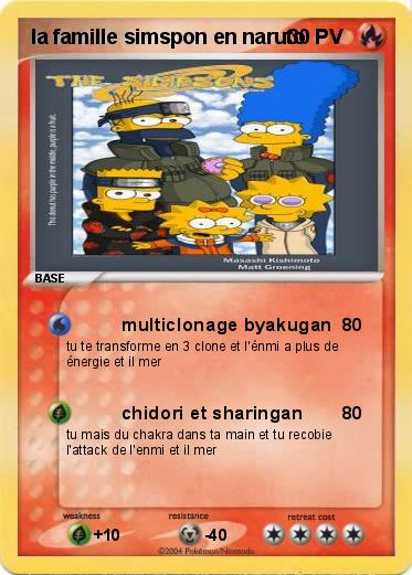 Pokemon la famille simspon en naruto