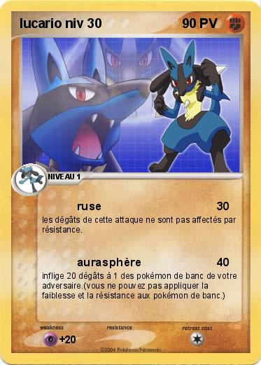 Pokemon lucario niv 30