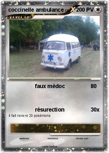 Pokemon coccinelle ambulance