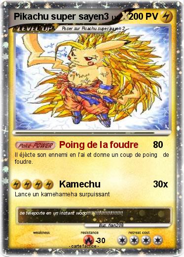 Pokemon Pikachu super sayen3
