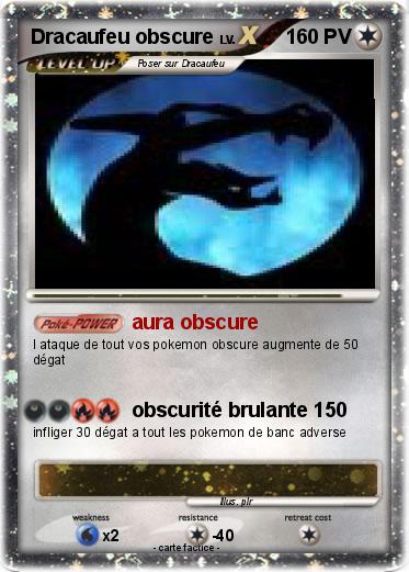Pokemon Dracaufeu obscure