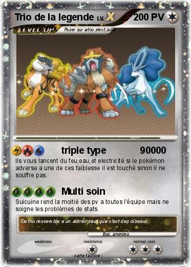 Pokemon Trio de la legende