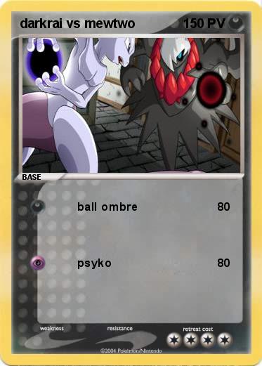 Pokemon darkrai vs mewtwo