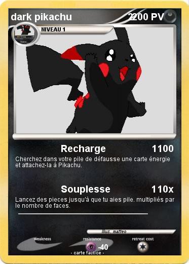 Pokemon dark pikachu                      2
