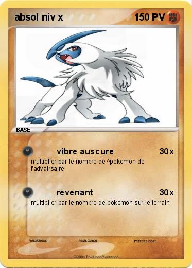 Pokemon absol niv x