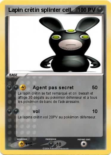 Pokemon Lapin crétin splinter cell