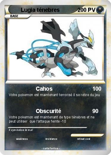 Pokemon Lugia ténebres