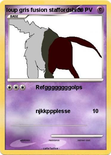 Pokemon loup gris fusion staffordshire