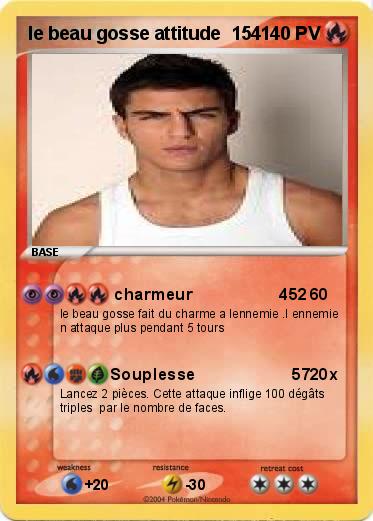Pokemon le beau gosse attitude  154              