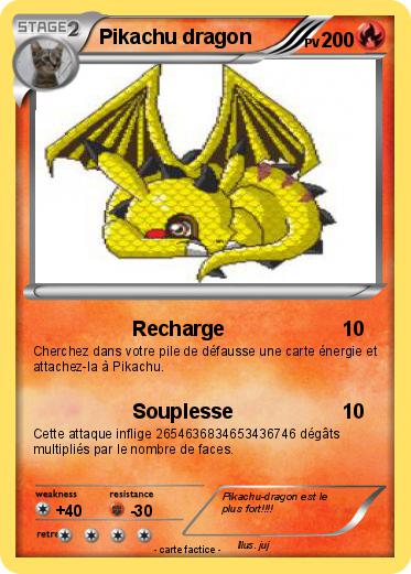 Pokemon Pikachu dragon