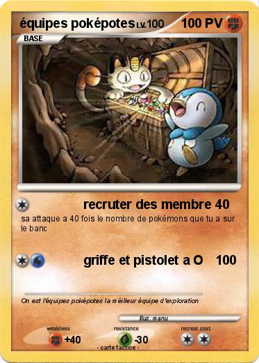 Pokemon équipes poképotes