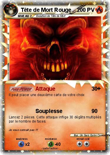 Pokemon Tête de Mort Rouge