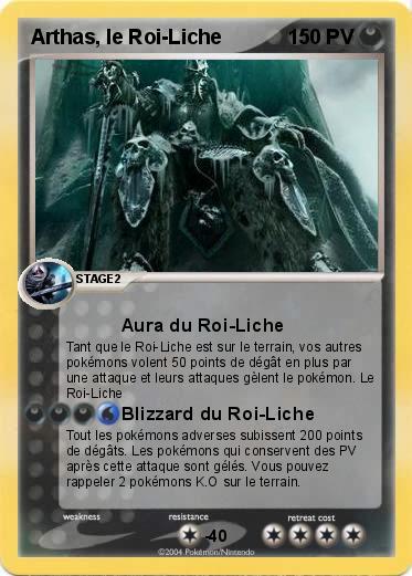 Pokemon Arthas, le Roi-Liche
