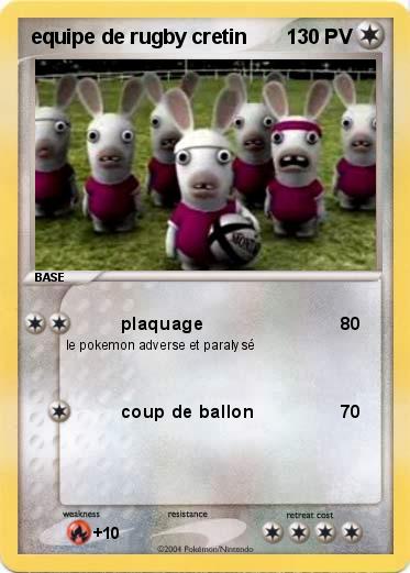 Pokemon equipe de rugby cretin