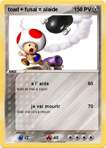 Pokemon toad + fusai = alaide