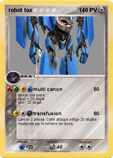 Pokemon robot tax