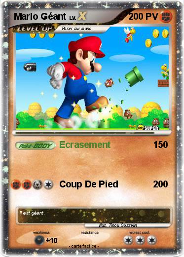 Pokemon Mario Géant
