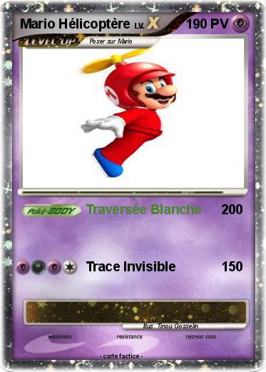 Pokemon Mario Hélicoptère