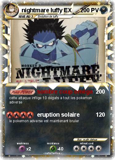 Pokemon nightmare luffy EX