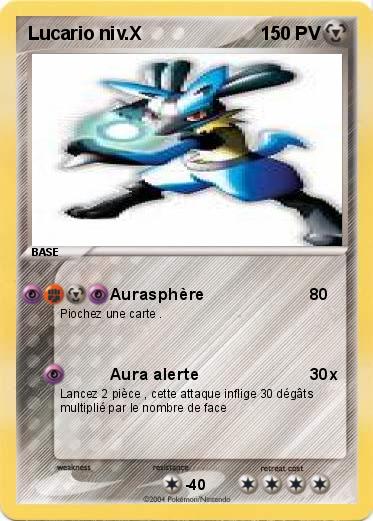Pokemon Lucario niv.X  