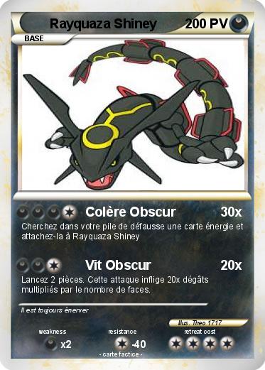 Pokemon Rayquaza Shiney