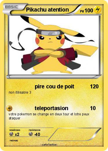 Pokemon Pikachu atention
