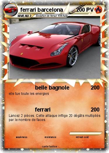 Pokemon ferrari barcelona