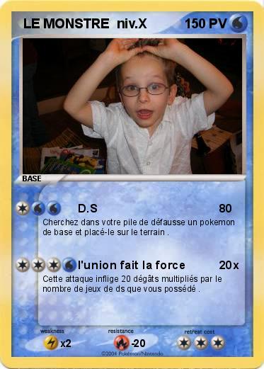 Pokemon  LE MONSTRE  niv.X