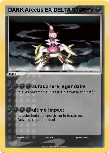 Pokemon DARK Arceus EX DELTA STAR