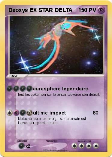Pokemon Deoxys EX STAR DELTA