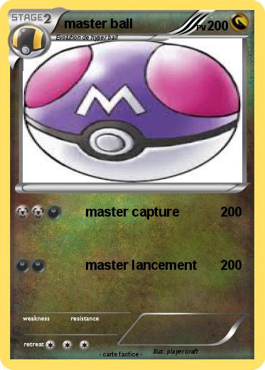 Pokemon master ball