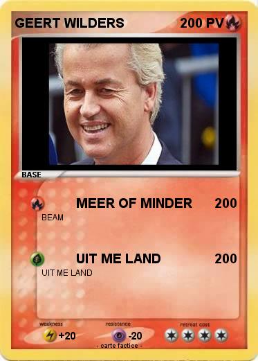 Pokemon GEERT WILDERS