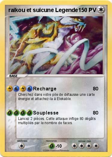 Pokemon raikou et suicune Legende