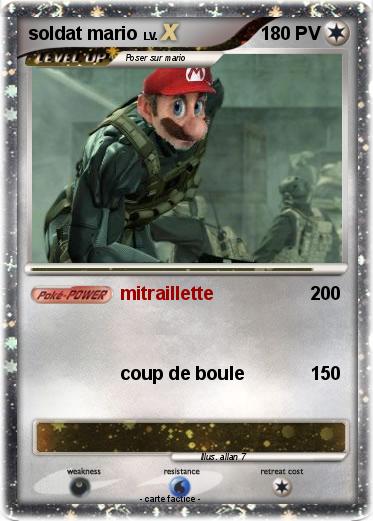 Pokemon soldat mario