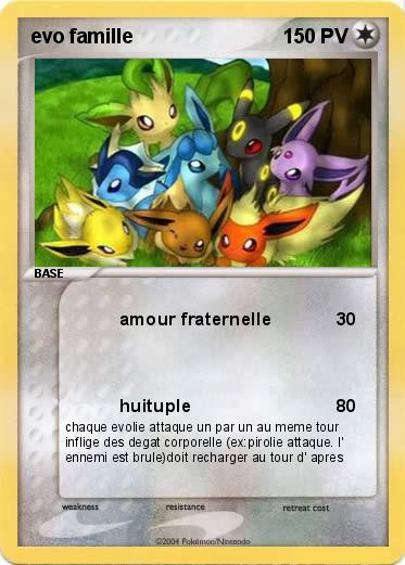 Pokemon evo famille