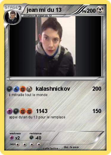 Pokemon jean mi du 13