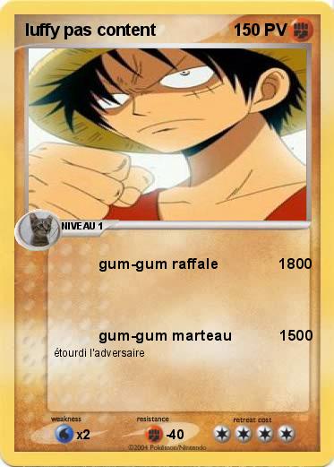 Pokemon luffy pas content