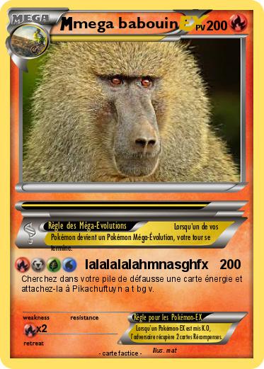 Pokemon mega babouin