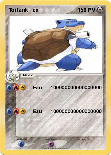 Pokemon Tortank   ex