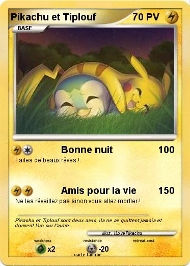 Pokemon Pikachu et Tiplouf