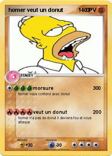 Pokemon homer veut un donut               0